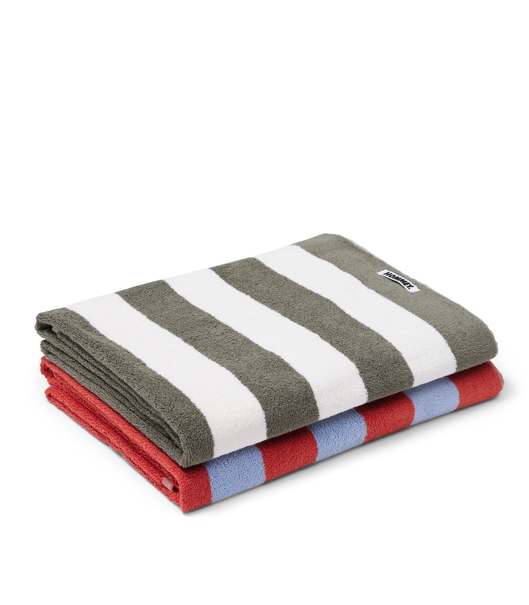 Hommey Beach Towel 2 Pack | 100% Cotton Large Beach Towels