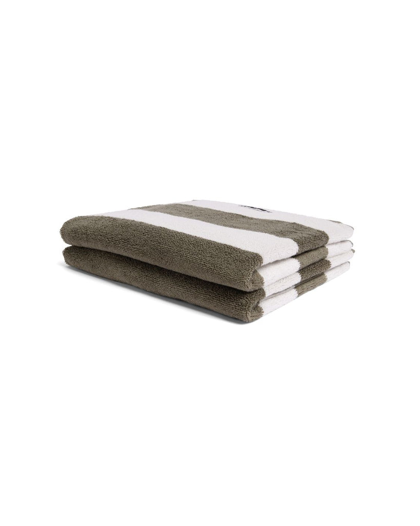 2 Pack Hand Towel - Matcha Stripes