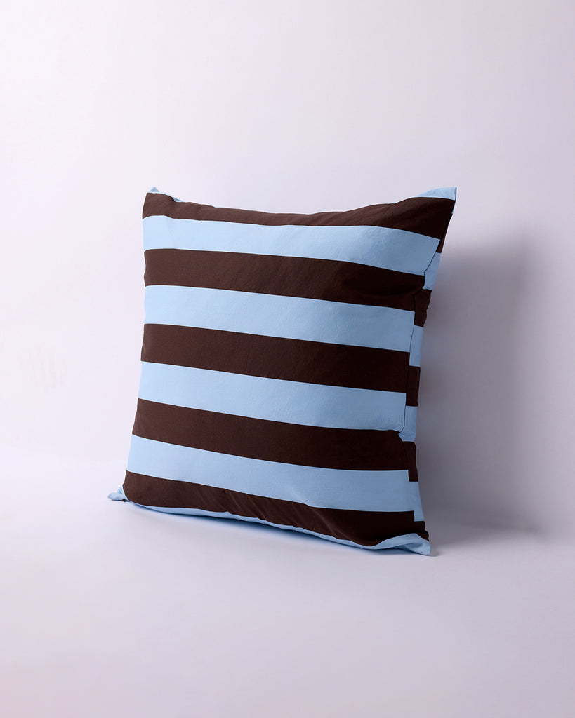 European Pillowcase - Iced Chocolate Stripes