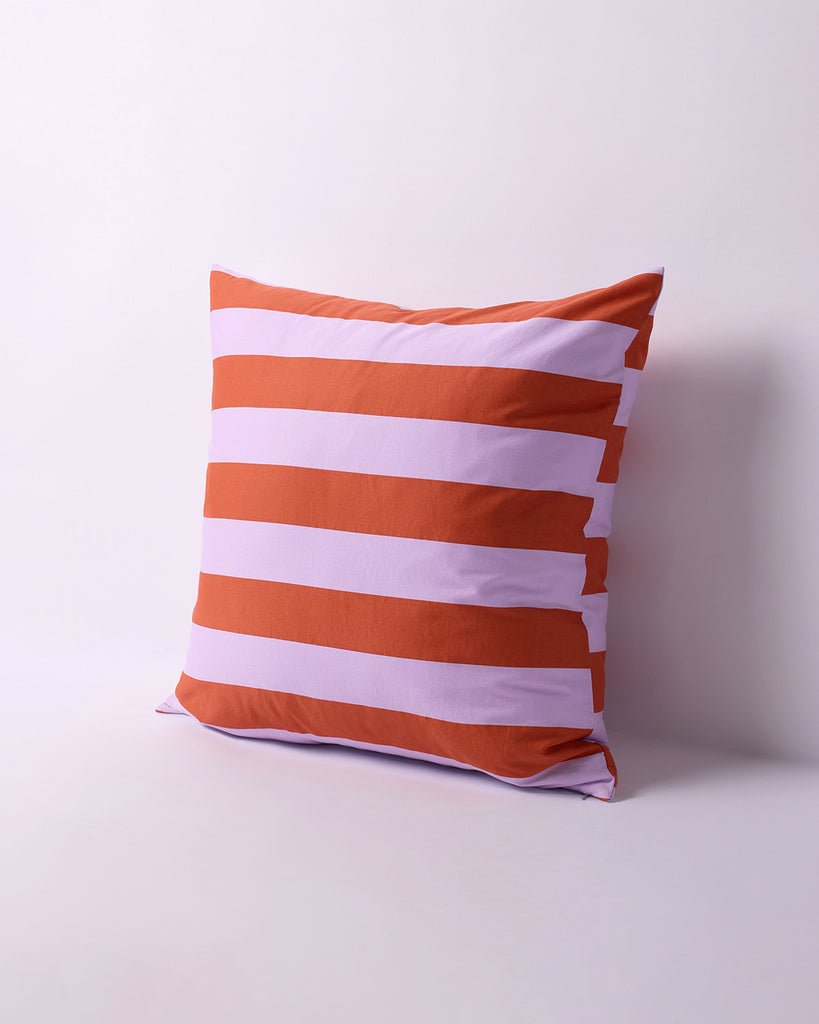 European Pillowcase - Grapefruit Stripes
