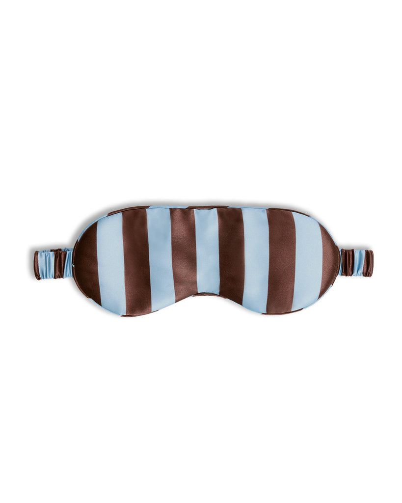 Silk Eyemask - Iced Chocolate Stripes