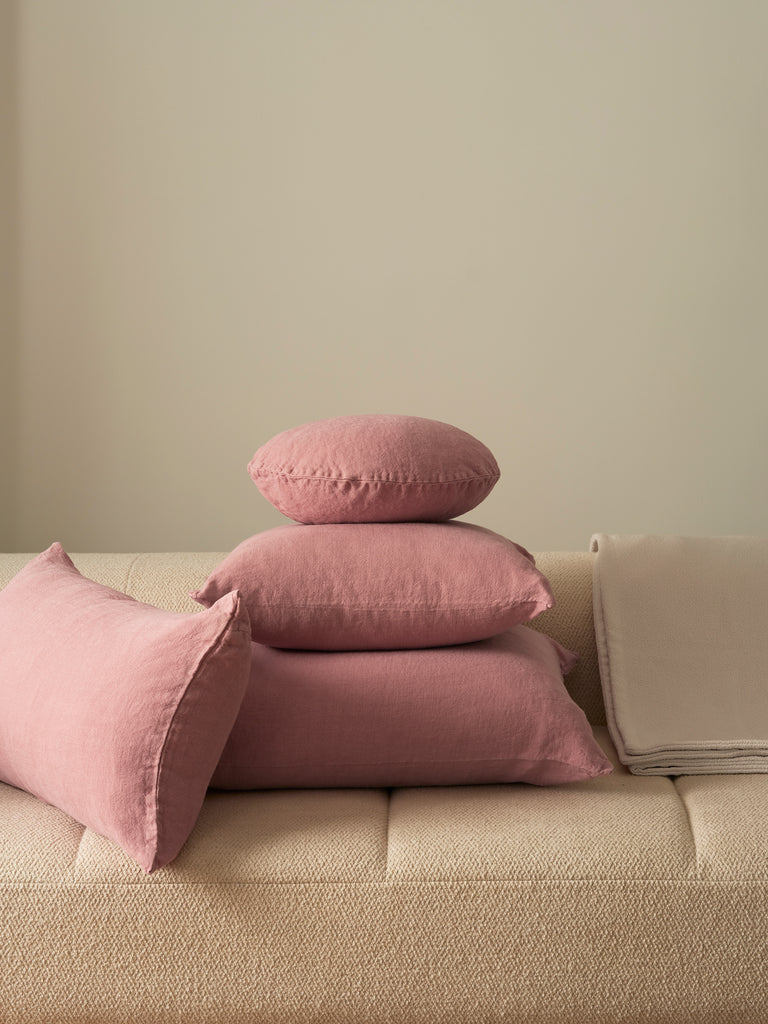 Lumbar Linen - Blush Cushion