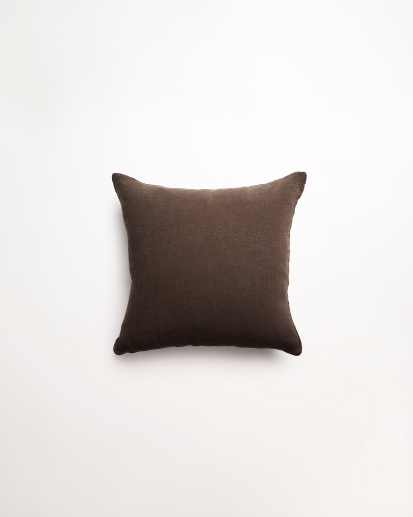 Essential Linen - Chocolate Cushion