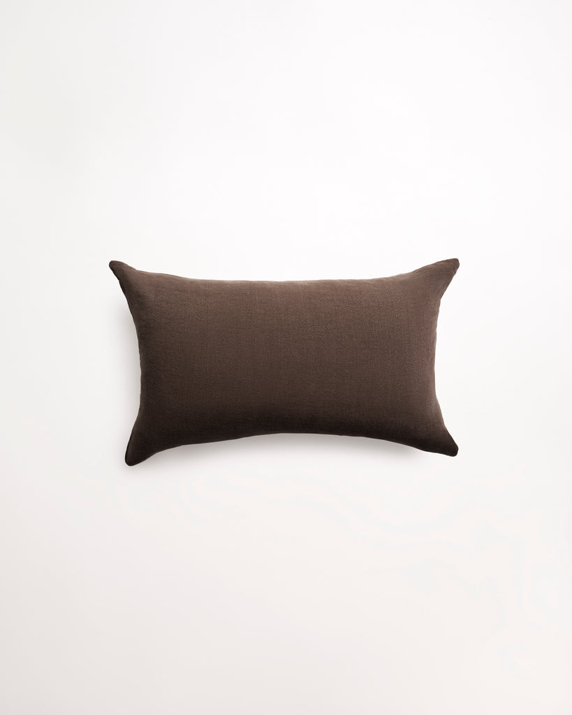 Lumbar Linen - Chocolate Cushion