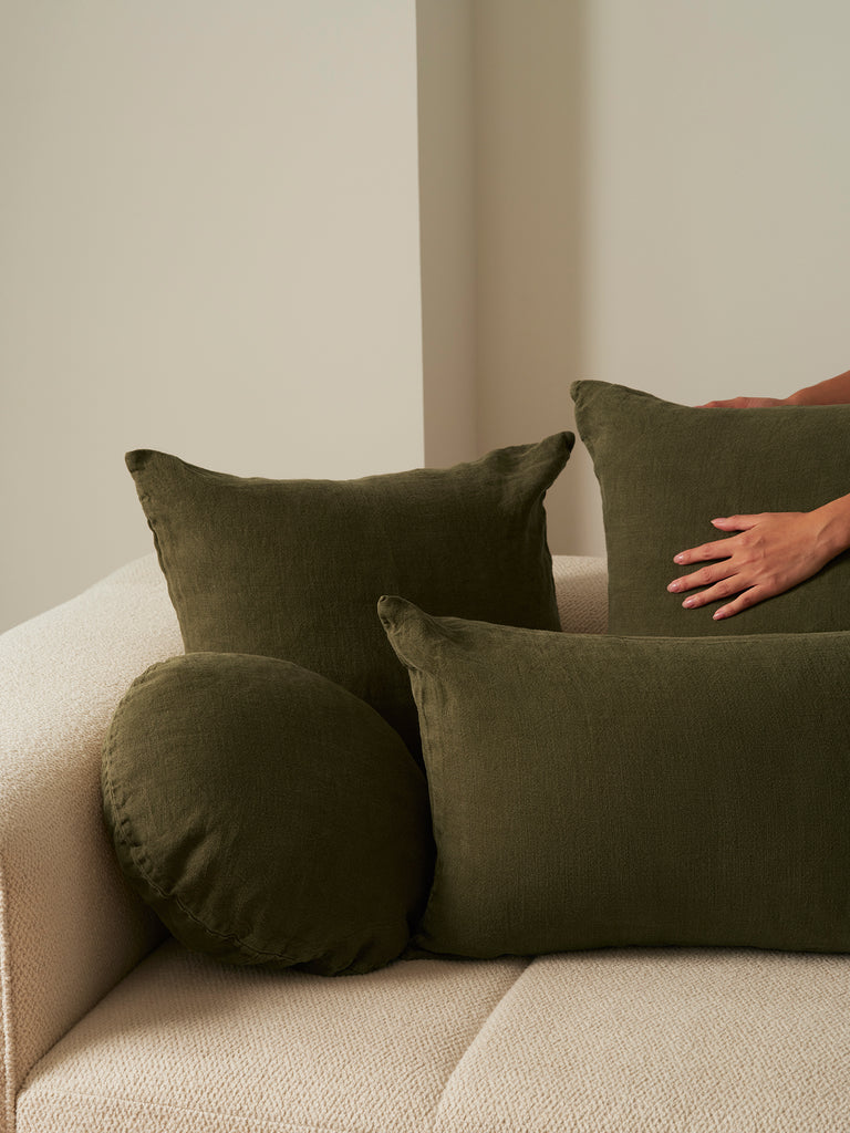 Essential Linen - Khaki Cushion