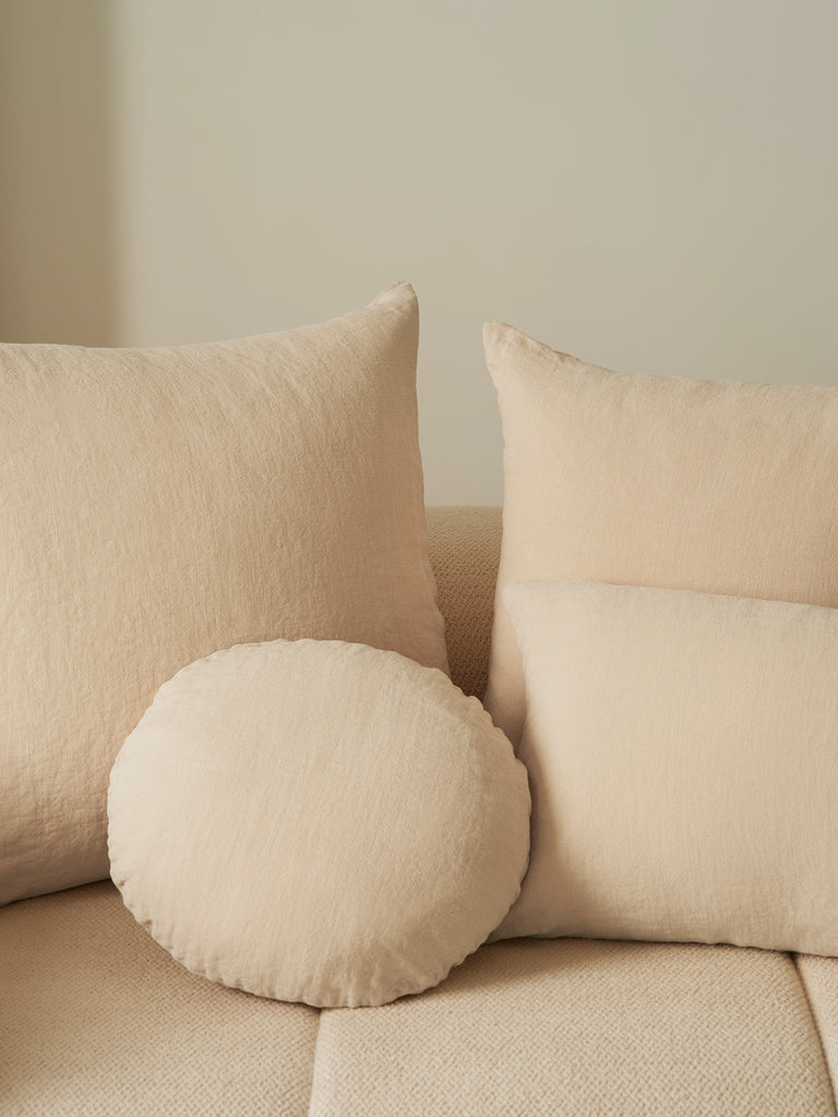 Junior Linen - Oat Cushion