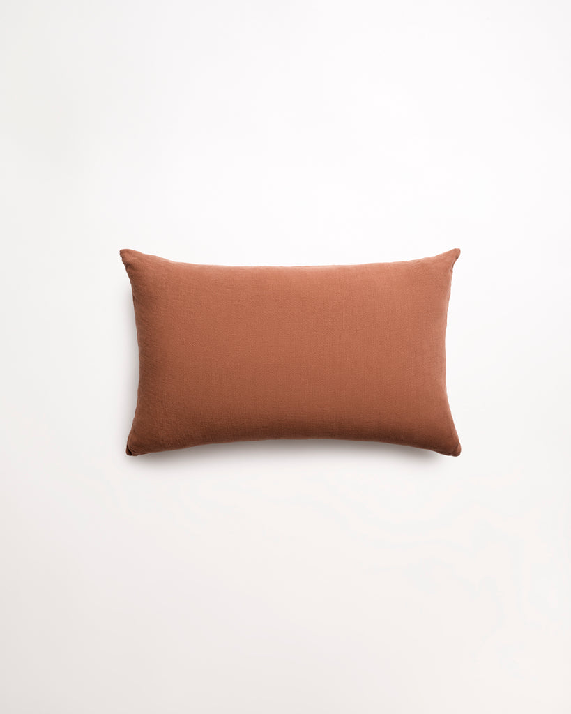 Lumbar Linen - Rust Cushion
