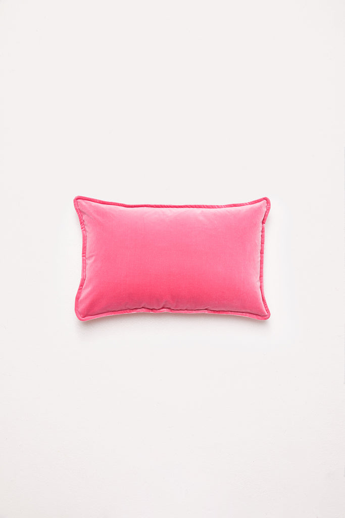 Lumbar Velvet - Bubblegum Cushion
