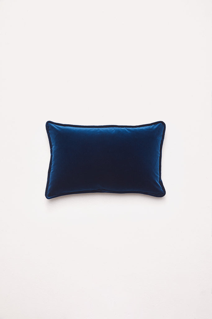 Lumbar Velvet - Midnight Blue Cushion