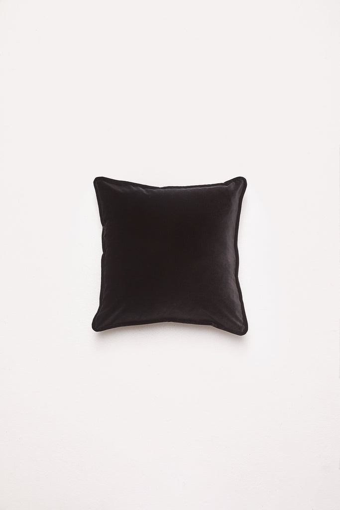 Essential Velvet - Black Cat Cushion