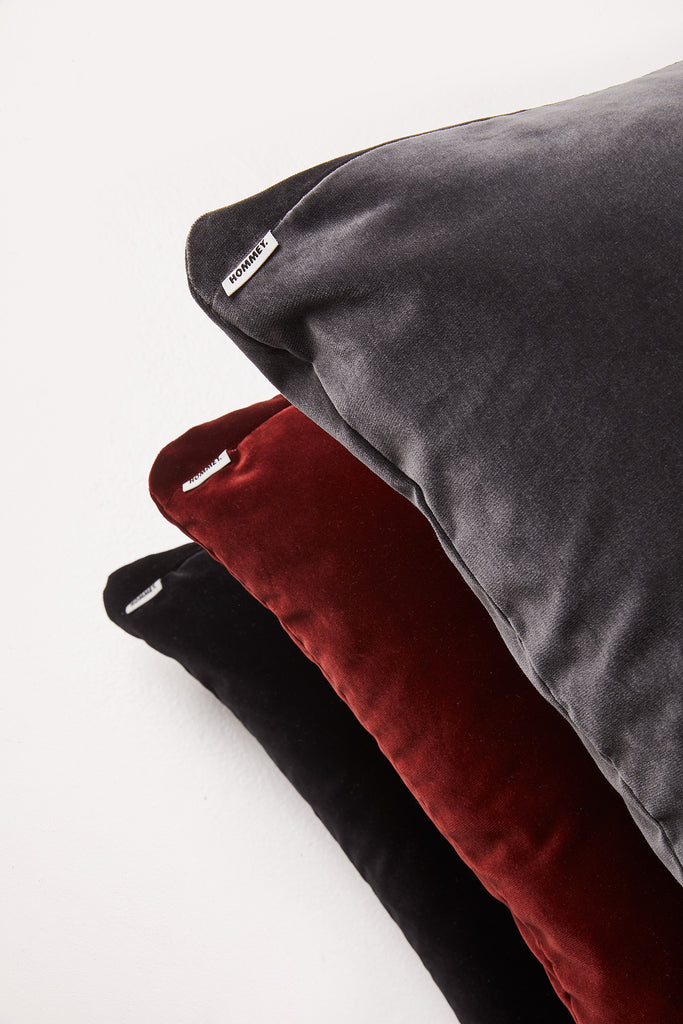 large brown velvet lounge or floor cushion