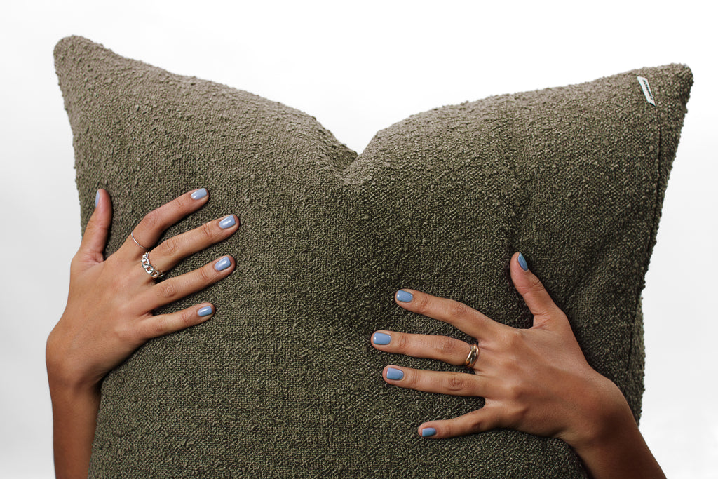 Essential Boucle - Olive Cushion