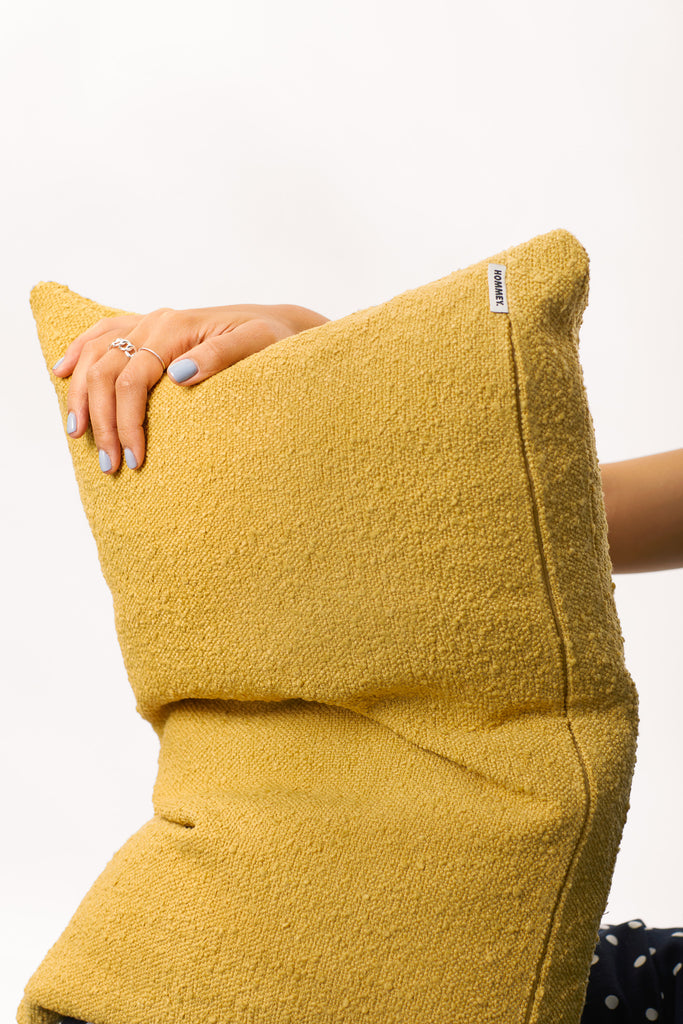 Lumbar Boucle - Sunflower Cushion